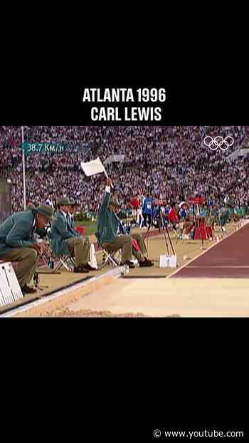 Carl Lewis soaring 8.50m to claim his 4th straight Olympic long jump gold medal🥇🥇🥇🥇 #Olympics