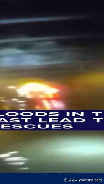 Flash floods in the Northeast lead to water rescues
