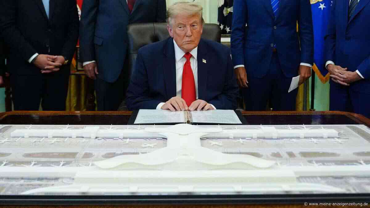 Trump baut Washington um: So sehen seine Pläne für den Flughafen und das Weiße Haus aus
