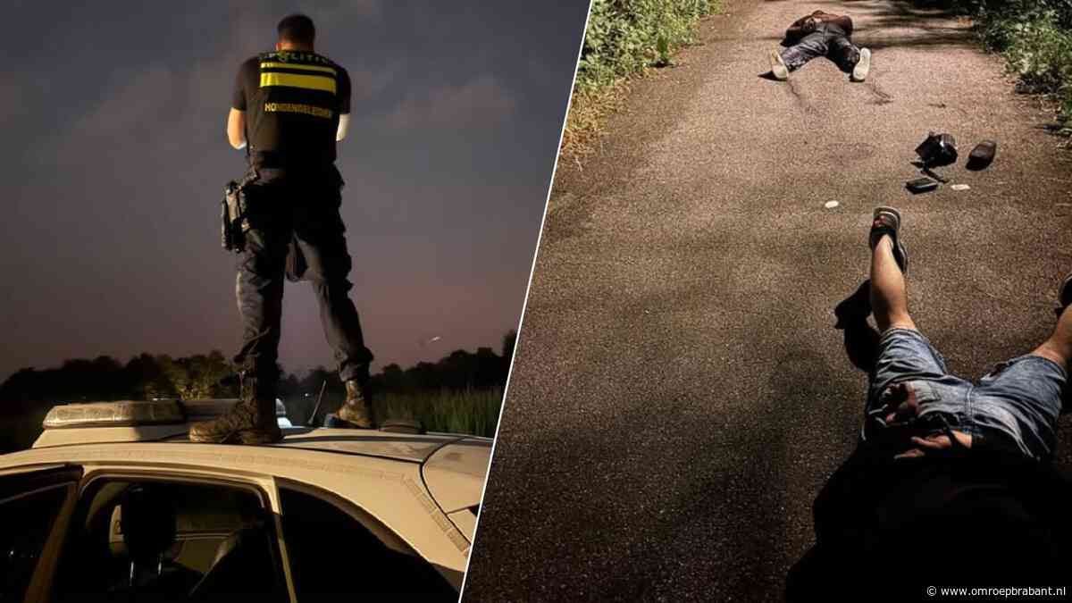 Verdachte onvindbaar in maisveld na inbraakpoging, 2 mannen in sloot gepakt