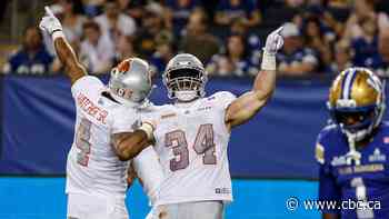 Bombers lose again at home, as B.C. backfield tears holes in porous Winnipeg run defence