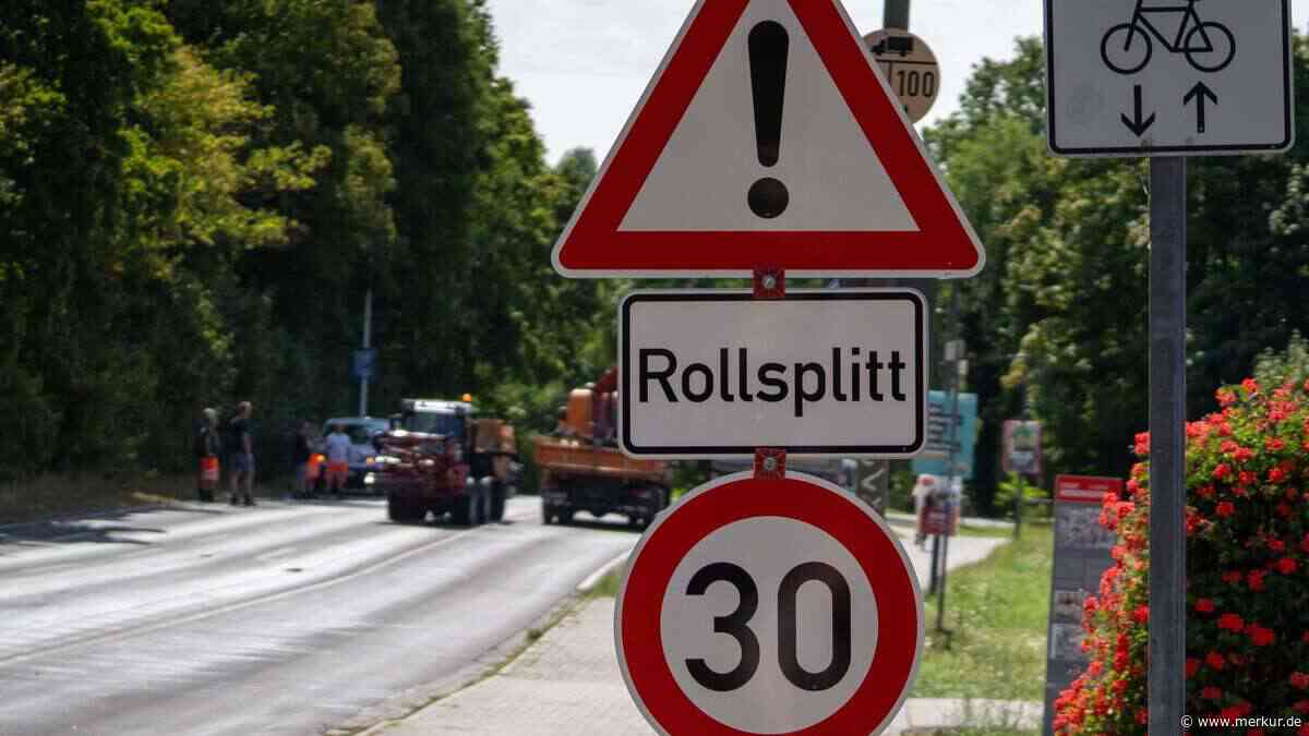 Miesbach saniert Straßen für 100.000 Euro – mit Rollsplitt