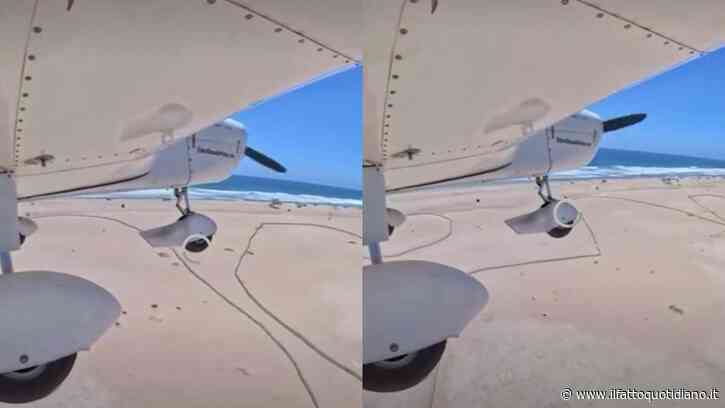 “Una manovra da brividi”: il motore dell’aereo si spegne in volo pochi minuti dopo il decollo. Il pilota decide di atterrare sulla spiaggia tra i bagnanti