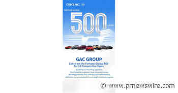 GAC Group Named to Fortune Global 500 for 14 Consecutive Years, Highlighting Continued Global Growth