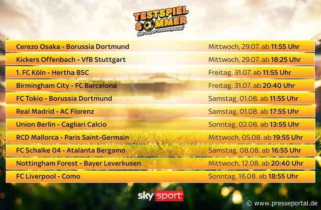 Die Highlights der Woche auf Sky Sport: Zverev in Montreal, Testspiele der Bundesligisten und das letzte Damen-Major des Jahres