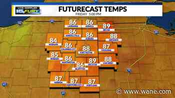 Another hot dry day with rain coming this weekend
