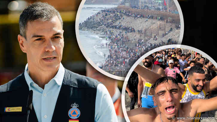 Linkse Spaanse premier Sánchez onder vuur na verbijsterende Marokkaanse migrantenbestorming Ceuta:  ’Hij heeft de poorten naar Europa geopend’