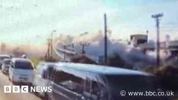 Watch: Japanese mall explodes after magnitude 6.8 earthquake