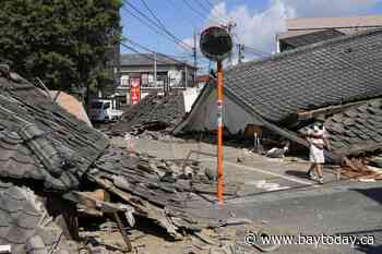 Quake survivors in southwestern Japan sleep in cars in sweltering heat as death toll rises to 34