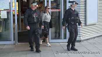 'Black Widow' fraudster Pamela Gwinnett at Manchester Airport after Tenerife extradition