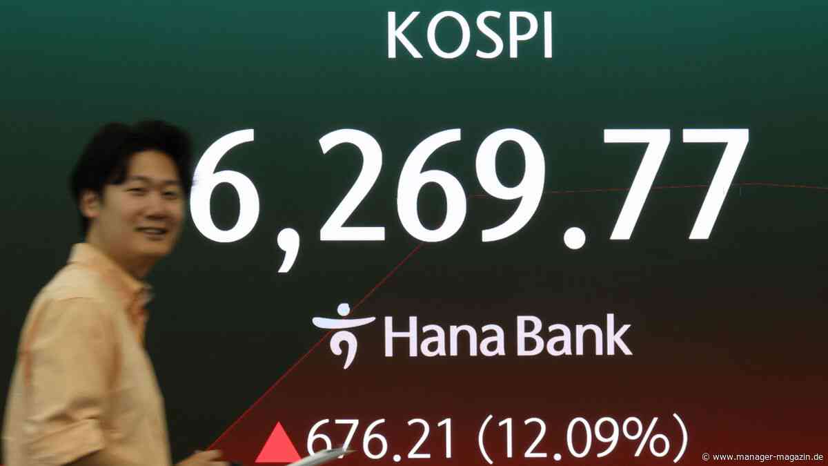 Kospi Index in Südkorea steigt 18 Prozent wegen Kurssprung von Samsung und Hynix Aktien
