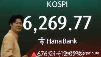 Kospi Index in Südkorea steigt 18 Prozent wegen Kurssprung von Samsung und Hynix Aktien