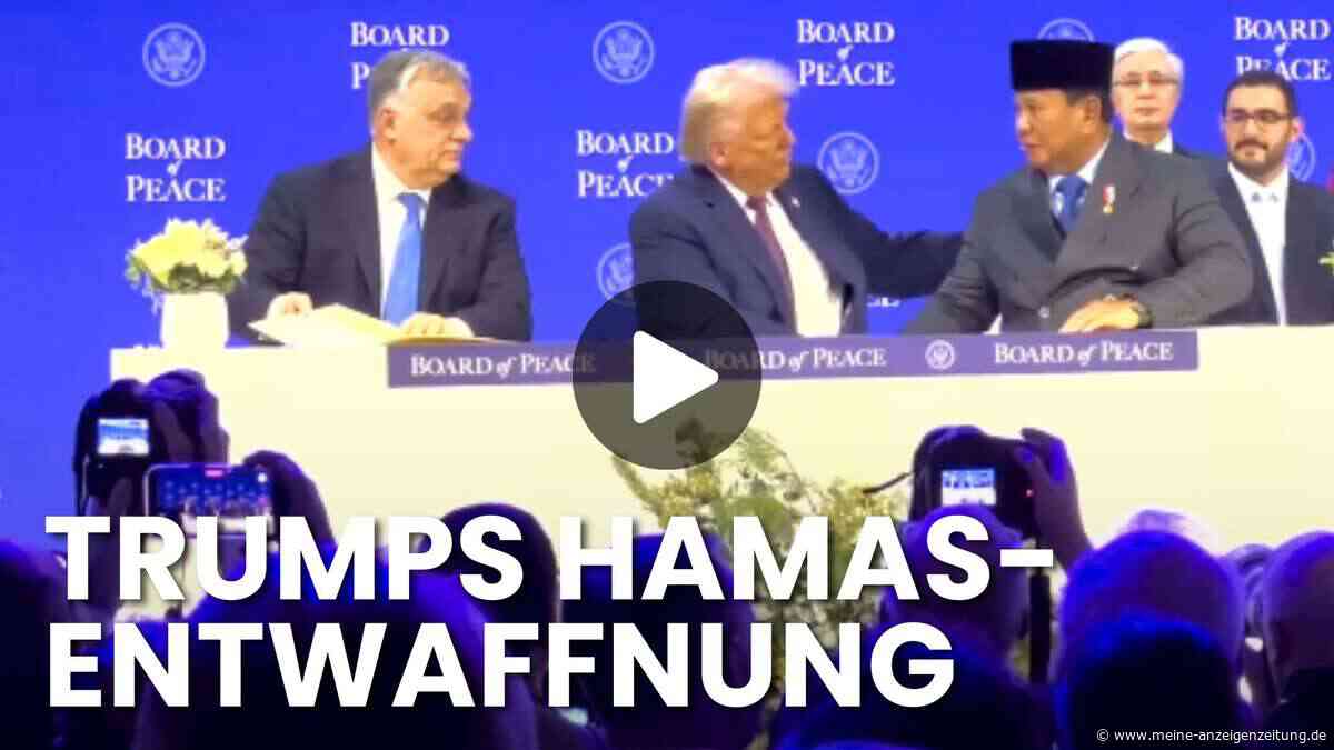 Trump kündigt Hamas-Entwaffnung im Gazastreifen an – Video