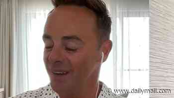 Ant McPartlin, 50, is left in hysterics over shirtless beach picture of himself next to his 'larger' friend that created awkward optical illusion