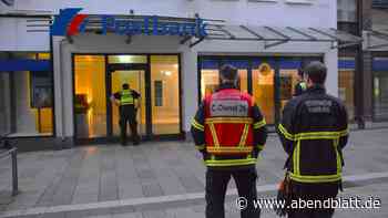Feueralarm bei der Postbank: War es ein Einbrecher?
