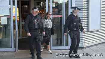 'Black Widow' Pamela Gwinnett lands at Manchester Airport after Tenerife arrest