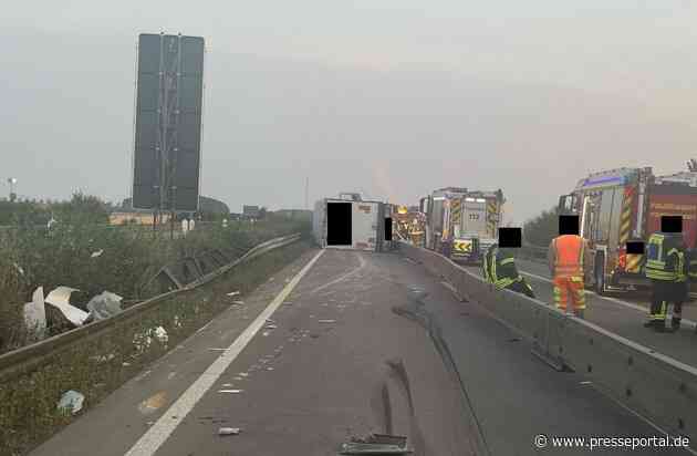 API-TH: Unachtsamkeit führt zu Verkehrsunfall im Baustellenbereich und stundenlanger Sperrung