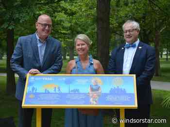 Rotary Club of Windsor-Roseland dedicates Jackson Park trail to first female president