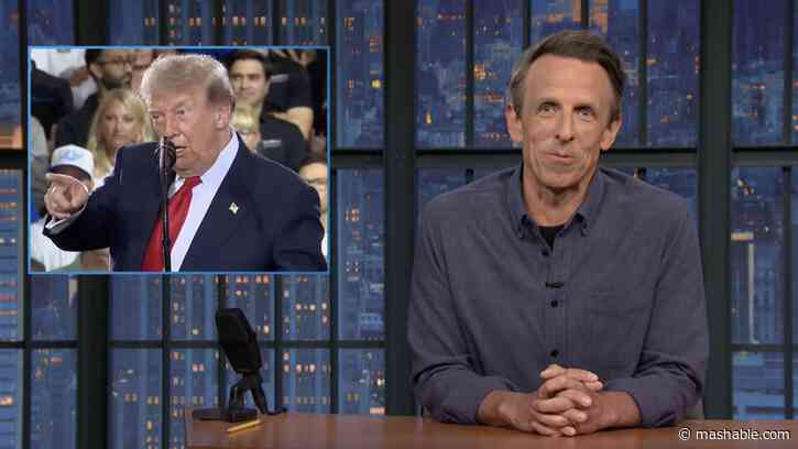 Seth Meyers reacts to Trump being called a pedophile protector