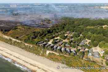 Suffolk wildfire families describe ‘apocalyptic’ scenes as they flee holiday park
