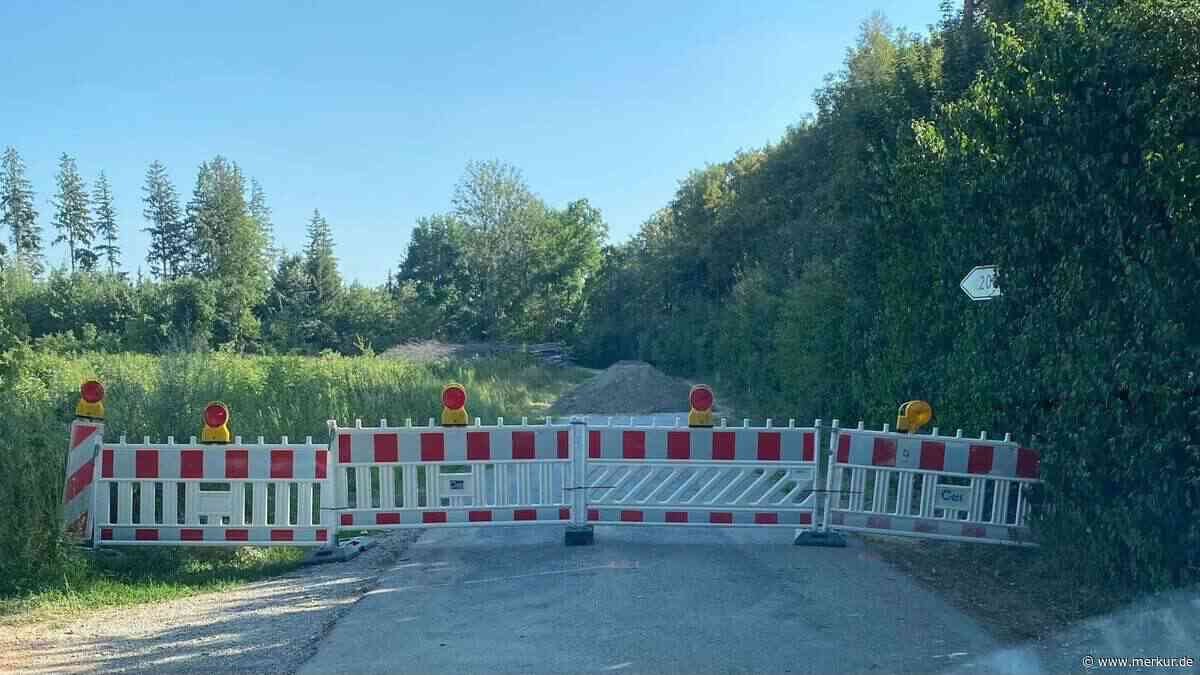 Aus Ärger über die Stadt: Kies-Unternehmer sperrt Weg in den Rothschwaiger Wald