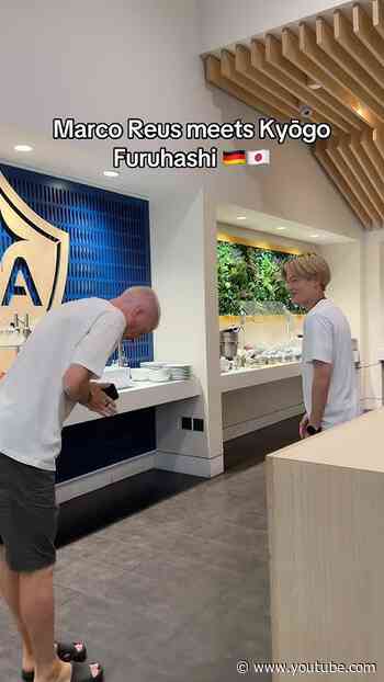 Marco Reus 🙇‍♂️🤝 Kyōgo Furuhashi #lagalaxy #mls