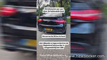154 km/h binnen de bebouwde kom: rijbewijs van beginnende AMG-bestuurder ingevorderd