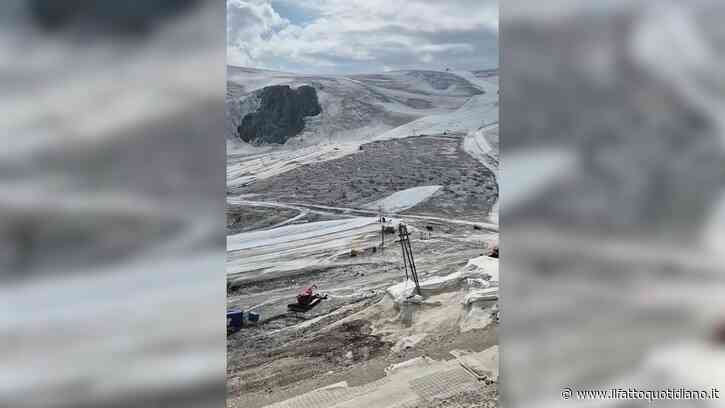 Sul ghiacciaio del Plateau Rosa non c’è più neve: sci sospeso per le alte temperature. E Brignone pubblica il video