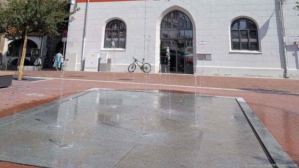 Wasserspiel am Katharina-Fischer-Platz läuft wieder