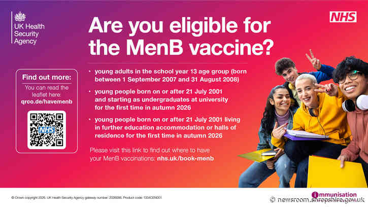 Ongoing MenB vaccination programme for young people