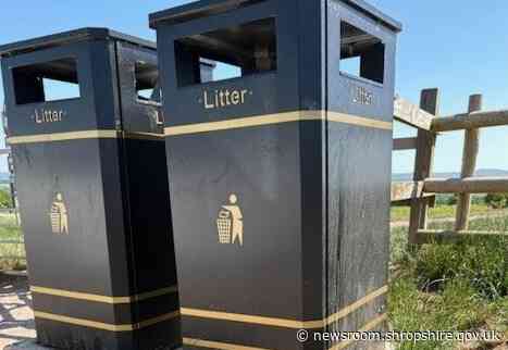 Shropshire Council working to replace damaged litter bins where possible