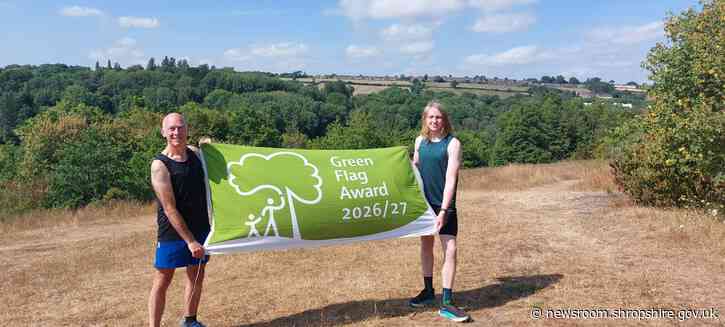 Shropshire Council Parks and Countryside sites have again been awarded the prestigious Green Flag Award