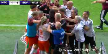 Stoppen slaan door bij oefenduel NEC: Chery in verhit opstootje met tegenstander