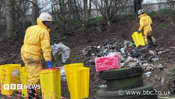 A14 fly-tipped waste takes six months to clear up