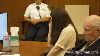 Lindsay Clancy sobs as doctors recount desperate efforts to save her three children in 'America's saddest murder trial'