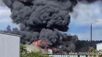 Fire and 'explosions' at Washington factory as 'close windows' warning issued