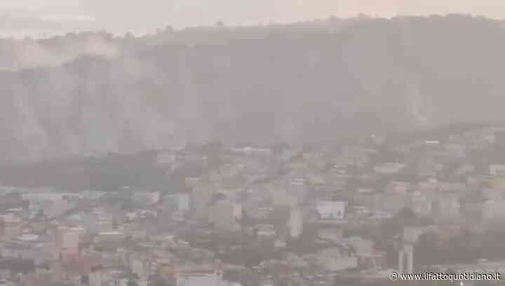 Terremoto ai Campi Flegrei, il video dalla collina mostra i danni in tutta la zona: “Si è sentito un boato”