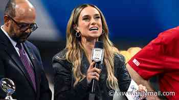 Glamorous ESPN sideline reporter promoted from college football to the NFL... just in time for network's first ever Super Bowl