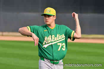Athletics Designate Chen Zhong-Ao Zhuang For Assignment