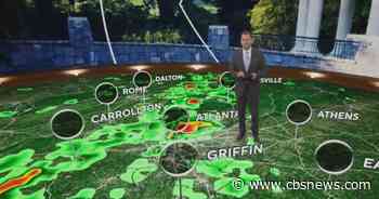 Storms heading into Georgia for the weekend with possible severe weather