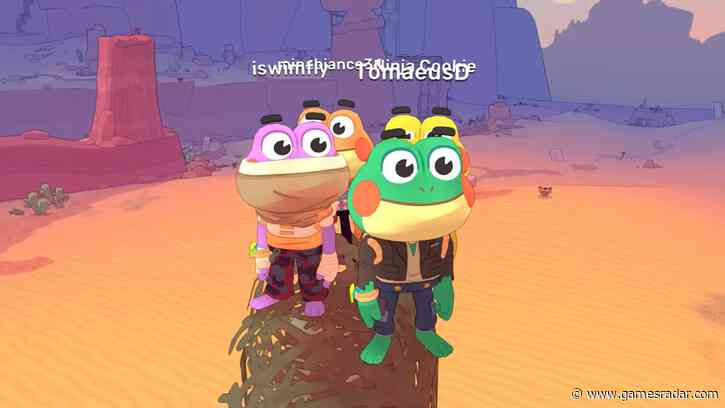 One of the best indie platformers of the year now has 8 player co-op: "Tongue swing from other players"