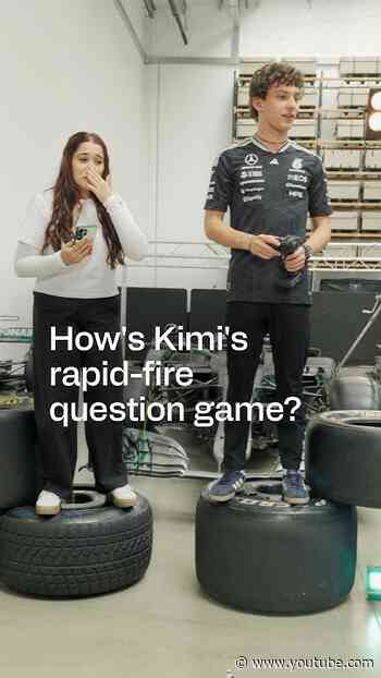 Kimi locks in to answer quick-fire questions with Snapdragon 😤 #f1 #mercedesf1 #kimiantonelli