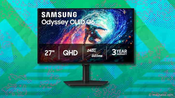 Regularly $599.99, this Samsung Odyssey OLED G6 monitor is $399.99 at Amazon if you act quickly