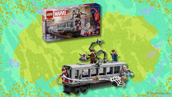 The Lego Marvel Spider-Man vs. Doc Ock Subway Train Scene is just $1 away from its best-ever price at Amazon