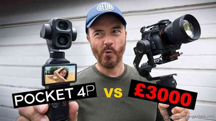 Compact DJI Pocket 4P Competes with Sony A7V in Low-Light