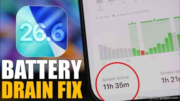 How to Fix Battery Drain on Your iPhone Running iOS 26.6