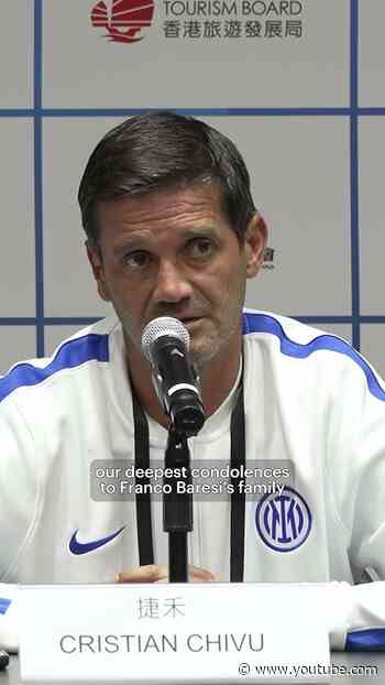 Cristian Chivu remembers Franco Baresi during the press conference