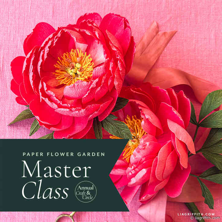 Crepe Coral Sunset Peony—Master Class Workshop