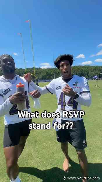 What does RSVP stand for? #ravens  #rsvp #shorts