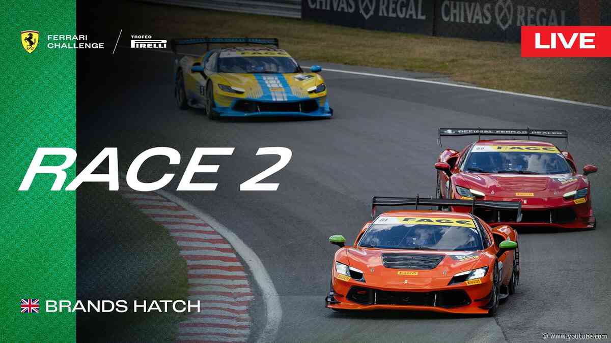 LIVE Ferrari Challenge UK - Brands Hatch, Race 2